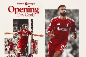 萨拉赫英超揭幕战已进10球，利物浦晒海报：历史首人！