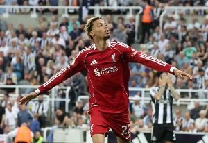 埃基蒂克本赛季打进6球利物浦队内最多，平均每116分钟打进1球